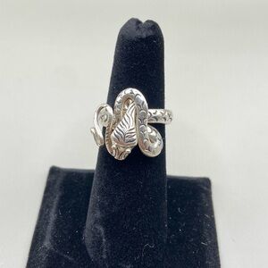 Sterling Silver Artisan Snake Ring